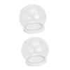 Luxshiny 2pcs Preserved Flower Glass Dome Cover for Decor Display for Artificial Plants Tabletop Centerpiece for Occasion view 1