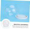 Luxshiny 2pcs Preserved Flower Glass Dome Cover for Decor Display for Artificial Plants Tabletop Centerpiece for Occasion view 3