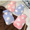 Fuzzy Hot Water Bottle with Soft Cover, Hand Feet Warmer, Reusable Hot Water Bag for Pain Relief, for Neck, Shoulder Pain and Menstrual Cramps, Hot Compress and Cold Therapy(Blue,500ml) view 3