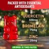 BioVit Quercetin Gummies 500MG - Activated Quercetin for Kids & Adults Immune System & Allergy - Chewable with Bromelain, Zinc, Vitamin C, Vitamin D3 - Made in USA - 60 Vegan Gummy Bears view 2