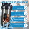 America Flag Patriotic Baseball Player-1 18 Ounce Shaker Bottle Drink Mixer Leak-proof Pre Workout Protein Shakes Meal Replacement Shakes Bottles 500ML/18 Oz Black view 2