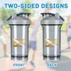 America Diver USA Flag Scuba Diving Dive Flag B 18 Ounce Shaker Bottle Drink Mixer Leak-proof Pre Workout Protein Shakes Meal Replacement Shakes Bottles 500ML/18 Oz Gray&-1-1 view 3