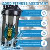 Bahamas Flag 2 18 Ounce Shaker Bottle Drink Mixer Leak-proof Pre Workout Protein Shakes Meal Replacement Shakes Bottles 500ML/18 Oz Black view 2