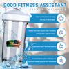 Bahamian America Flag 18 Ounce Shaker Bottle Drink Mixer Leak-proof Pre Workout Protein Shakes Meal Replacement Shakes Bottles 500ML/18 Oz White view 2