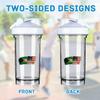 Bahamian America Flag 18 Ounce Shaker Bottle Drink Mixer Leak-proof Pre Workout Protein Shakes Meal Replacement Shakes Bottles 500ML/18 Oz White view 3