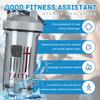 Christian Faith Over 1 18 Ounce Shaker Bottle Drink Mixer Leak-proof Pre Workout Protein Shakes Meal Replacement Shakes Bottles 500ML/18 Oz Gray view 2
