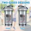 Christian Faith Over 1 18 Ounce Shaker Bottle Drink Mixer Leak-proof Pre Workout Protein Shakes Meal Replacement Shakes Bottles 500ML/18 Oz Gray view 3