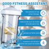America Diver USA Flag Scuba Diving Dive Flag B 18 Ounce Shaker Bottle Drink Mixer Leak-proof Pre Workout Protein Shakes Meal Replacement Shakes Bottles 500ML/18 Oz White view 2