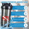 America Diver Down Flag Scuba Diving Dive Flag A 18 Ounce Shaker Bottle Drink Mixer Leak-proof Pre Workout Protein Shakes Meal Replacement Shakes Bottles 500ML/18 Oz Black&-1-1 view 2