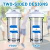 Vintage Nicaragua Nicaraguan Flag 18 Ounce Shaker Bottle Drink Mixer Leak-proof Pre Workout Protein Shakes Meal Replacement Shakes Bottles 500ML/18 Oz White&-1-1 view 3