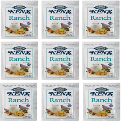 20 Count | Salad Dressing Packets | Individual Single Serve Salad Dressing condiment packets | 1.5 Oz Per Pouch (Ranch Dressing)