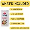 20 Count | Salad Dressing Packets | Individual Single Serve Salad Dressing condiment packets | 1.5 Oz Per Pouch (Lite Italian Dressing) view 3