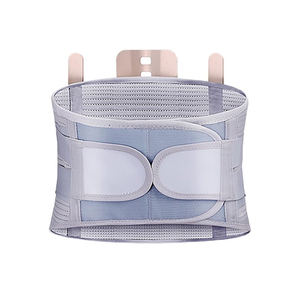 LRSSMA Back Brace Lower Lumbar Support Waist Belt Posture Corrector Slimming Body Shaper Fitness Belt Waist Trainer Corset(Gray,Medium)
