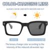 ICARA Fashion Photochromic Reading Glasses, Womens Mens Full Reading Sun Glasses Variable Tinted Readers (C1, 2.75, x) view 2