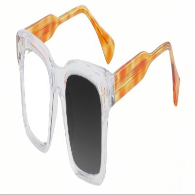 ICARA Fashion Photochromic Reading Glasses, Womens Mens Full Reading Sun Glasses Variable Tinted Readers (C2, 3.0, x)