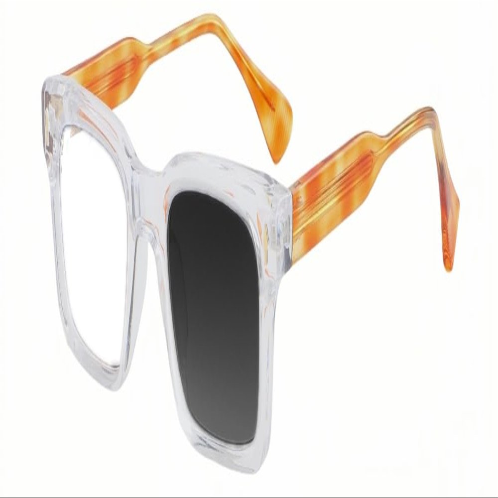 ICARA Fashion Photochromic Reading Glasses, Womens Mens Full Reading Sun Glasses Variable Tinted Readers (C2, 3.0, x)