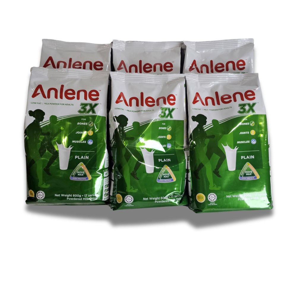 Anlene Low Fat Milk Powder for Adults 600g (6 packs)