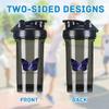 ALS Awareness ALS 18 Ounce Shaker Bottle Drink Mixer Leak-proof Pre Workout Protein Shakes Meal Replacement Shakes Bottles 500ML/18 Oz Black view 3
