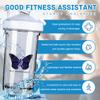 ALS Awareness ALS 18 Ounce Shaker Bottle Drink Mixer Leak-proof Pre Workout Protein Shakes Meal Replacement Shakes Bottles 500ML/18 Oz White view 2