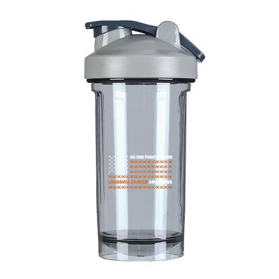America Flag Fight Leukemia Cancer Awareness 18 Ounce Shaker Bottle Drink Mixer Leak-proof Pre Workout Protein Shakes Meal Replacement Shakes Bottles 500ML/18 Oz Gray&-1