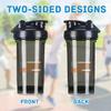America Flag fight kidney Cancer Awareness 18 Ounce Shaker Bottle Drink Mixer Leak-proof Pre Workout Protein Shakes Meal Replacement Shakes Bottles 500ML/18 Oz Black view 3