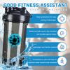 Prostate Cancer Awareness 1 18 Ounce Shaker Bottle Drink Mixer Leak-proof Pre Workout Protein Shakes Meal Replacement Shakes Bottles 500ML/18 Oz Black&-1 view 2