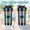 Prostate Cancer Awareness 1 18 Ounce Shaker Bottle Drink Mixer Leak-proof Pre Workout Protein Shakes Meal Replacement Shakes Bottles 500ML/18 Oz Black&-1 view 3