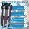 Alzheimer's Awareness 18 Ounce Shaker Bottle Drink Mixer Leak-proof Pre Workout Protein Shakes Meal Replacement Shakes Bottles 500ML/18 Oz Black&-1 view 2