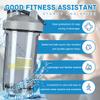 America Flag Fight Childhood Cancer Awareness 18 Ounce Shaker Bottle Drink Mixer Leak-proof Pre Workout Protein Shakes Meal Replacement Shakes Bottles 500ML/18 Oz Gray view 2