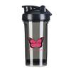 Breast Cancer Awareness 18 Ounce Shaker Bottle Drink Mixer Leak-proof Pre Workout Protein Shakes Meal Replacement Shakes Bottles 500ML/18 Oz Black&-1&-1 view 1