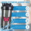 Breast Cancer Awareness 18 Ounce Shaker Bottle Drink Mixer Leak-proof Pre Workout Protein Shakes Meal Replacement Shakes Bottles 500ML/18 Oz Black&-1&-1 view 2