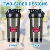 Breast Cancer Awareness 18 Ounce Shaker Bottle Drink Mixer Leak-proof Pre Workout Protein Shakes Meal Replacement Shakes Bottles 500ML/18 Oz Black&-1&-1 view 3