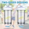 America Flag Fight Childhood Cancer Awareness 18 Ounce Shaker Bottle Drink Mixer Leak-proof Pre Workout Protein Shakes Meal Replacement Shakes Bottles 500ML/18 Oz White&-1 view 3