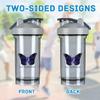 ALS Awareness ALS 18 Ounce Shaker Bottle Drink Mixer Leak-proof Pre Workout Protein Shakes Meal Replacement Shakes Bottles 500ML/18 Oz Gray view 3