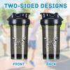 Carcinoid Cancer Awareness 18 Ounce Shaker Bottle Drink Mixer Leak-proof Pre Workout Protein Shakes Meal Replacement Shakes Bottles 500ML/18 Oz Black&-1 view 3