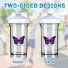 Alzheimer's Awareness 18 Ounce Shaker Bottle Drink Mixer Leak-proof Pre Workout Protein Shakes Meal Replacement Shakes Bottles 500ML/18 Oz White&-1&-1-1 view 3
