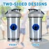 Colon Cancer Awareness 18 Ounce Shaker Bottle Drink Mixer Leak-proof Pre Workout Protein Shakes Meal Replacement Shakes Bottles 500ML/18 Oz Gray&-1&-1-1 view 3