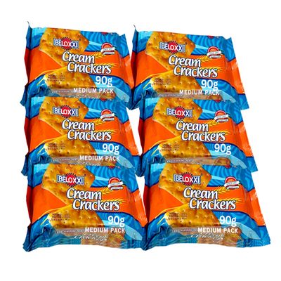 Beloxxxii Cream Cracker 90g | Medium Pack Size | PACK OF 6