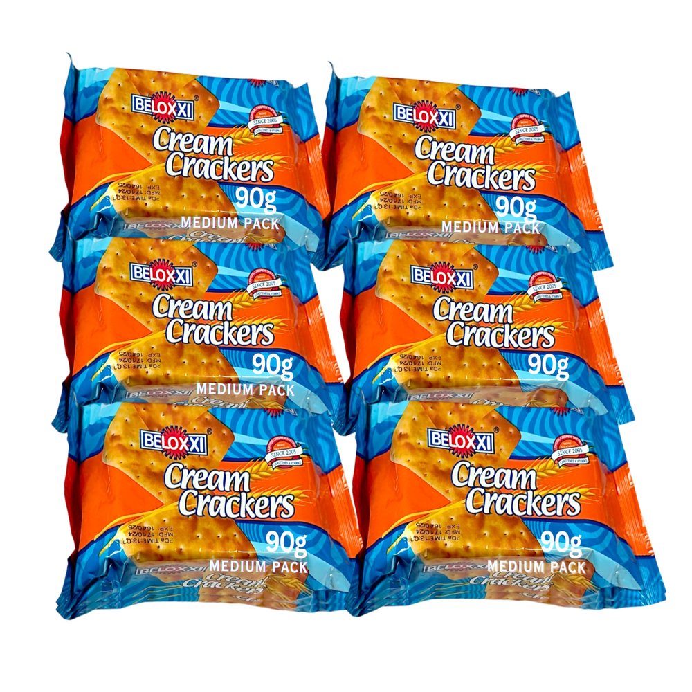 Beloxxxii Cream Cracker 90g | Medium Pack Size | PACK OF 6