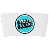 12-24 oz Traditional White Coffee Cup Sleeve (1000, Custom (White)) view 1