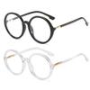 bullabulling Retro round Reading Glasses For Women Blue Light Blocking Oversized Eyeglass Frames Large lens (black/white, 2.0, x) view 1