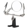Magnifying Glass, Helping Hands Magnifier 5X Magnifying Glass Jewelry Accessory Magnifier 3rd Hand Helping Tool Jewelry Making Tools with 2 Clamps view 1