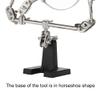 Magnifying Glass, Helping Hands Magnifier 5X Magnifying Glass Jewelry Accessory Magnifier 3rd Hand Helping Tool Jewelry Making Tools with 2 Clamps view 3