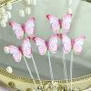 10sets Elegant Butterfly Cake Decorations, Butterfly Cake Decorations Suitable For Party/Anniversary/Birthday Party Decoration Cupcake Decorations(Orange) view 4