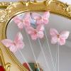 10sets Elegant Butterfly Cake Decorations, Butterfly Cake Decorations Suitable For Party/Anniversary/Birthday Party Decoration Cupcake Decorations(Pink B) view 1