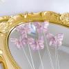 10sets Elegant Butterfly Cake Decorations, Butterfly Cake Decorations Suitable For Party/Anniversary/Birthday Party Decoration Cupcake Decorations(Pink B) view 4