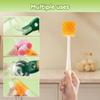 5-in-1 Bottle Brush, 2025 Bottle Cleaner Brush, Straw Cleaning Brush, Cleaning Brushes for Small Spaces, Water Bottle Cleaning Brush (Yellow) view 4