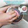 10er Pack Stainless Steel Wool Scrubber with Handle, Pot Scrubbers Dish Scrubber Cleaning Brush Wash for Dish, Stainless Steel Scrubbing Brushes Cleaning Supplies for Pots, Pans, Grills, Sink (Pink) view 2