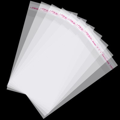 Aubeco 4x6 Inch 100Pcs Cookie Bags, Clear Self Sealing Cellophane Bags for Packaging, Candy and Products