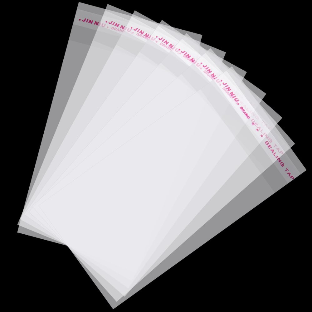 Aubeco 4x6 Inch 100Pcs Cookie Bags, Clear Self Sealing Cellophane Bags for Packaging, Candy and Products